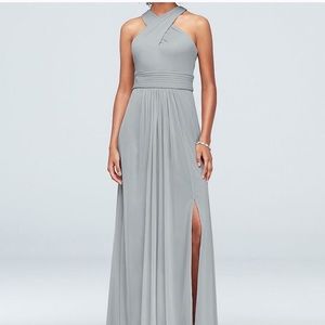 David’s Bridal bridesmaid dress in Mystic